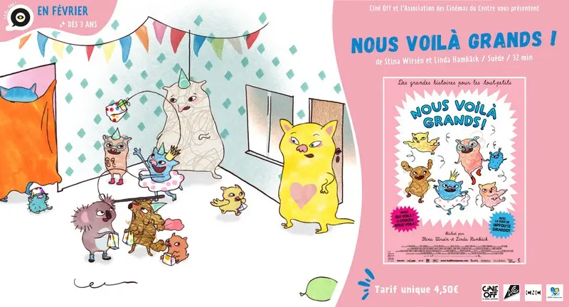 1, 2, 3, ciné avec Ciné Off Nous Voilà Grands