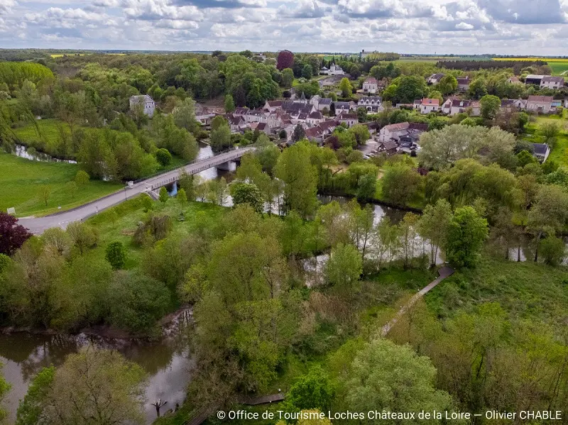 La ville d'Azay-sur-Indre
