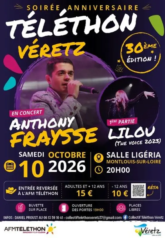 Concert Téléthon à Véretz
