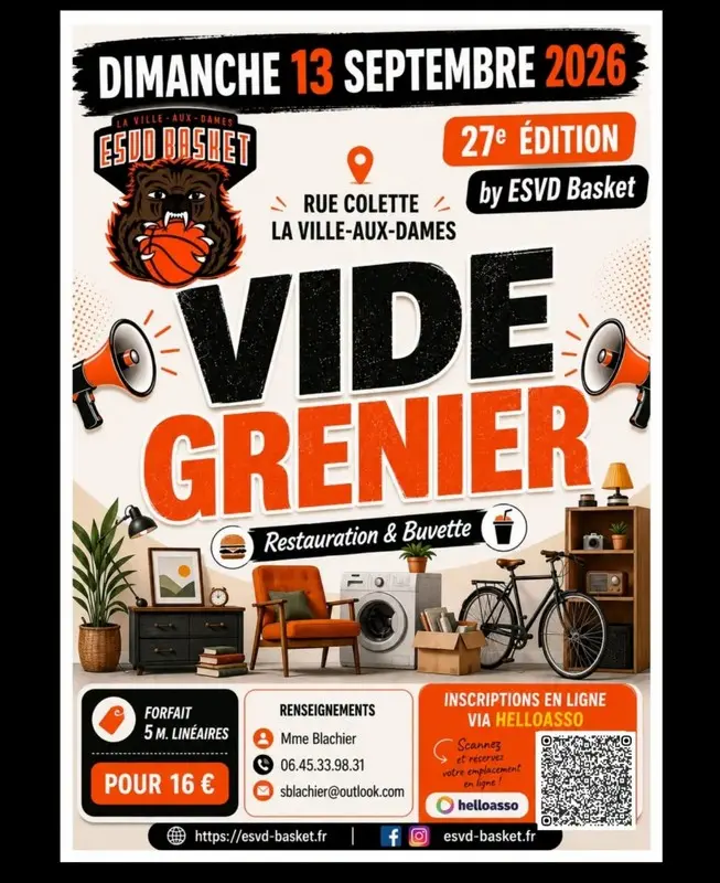 Vide-grenier à La Ville aux Dames