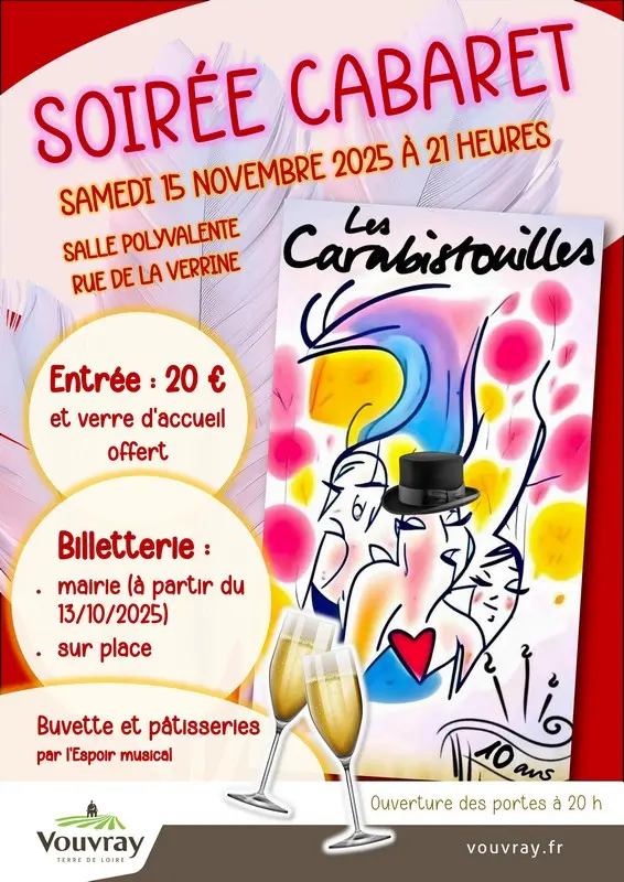 Soirée cabaret à Vouvray avec Les Carabistouilles