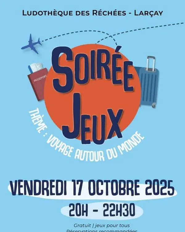 Soirée jeux à la Ludothèque de Larçay