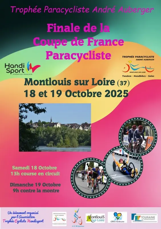 Finale de la coupe de France paracycliste à Montlouis.