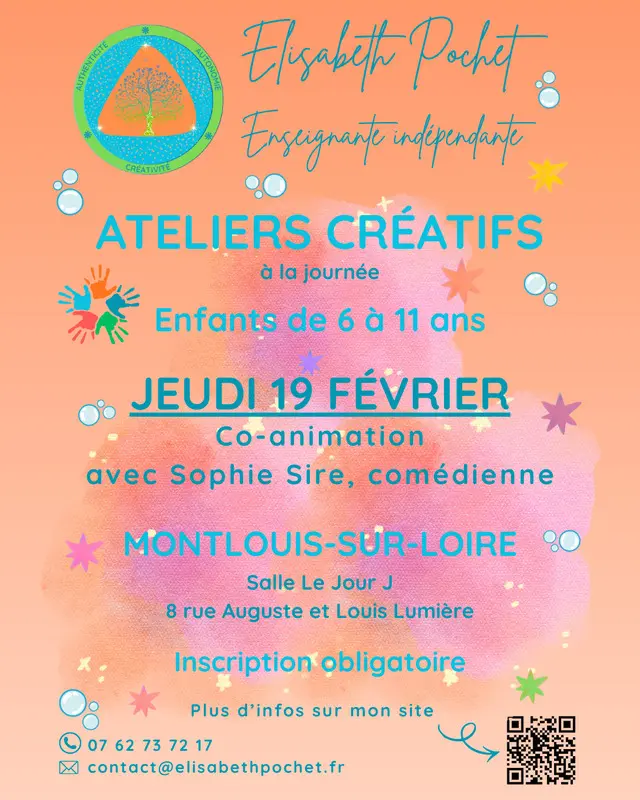 Ateliers créatifs pour enfants à Montlouis