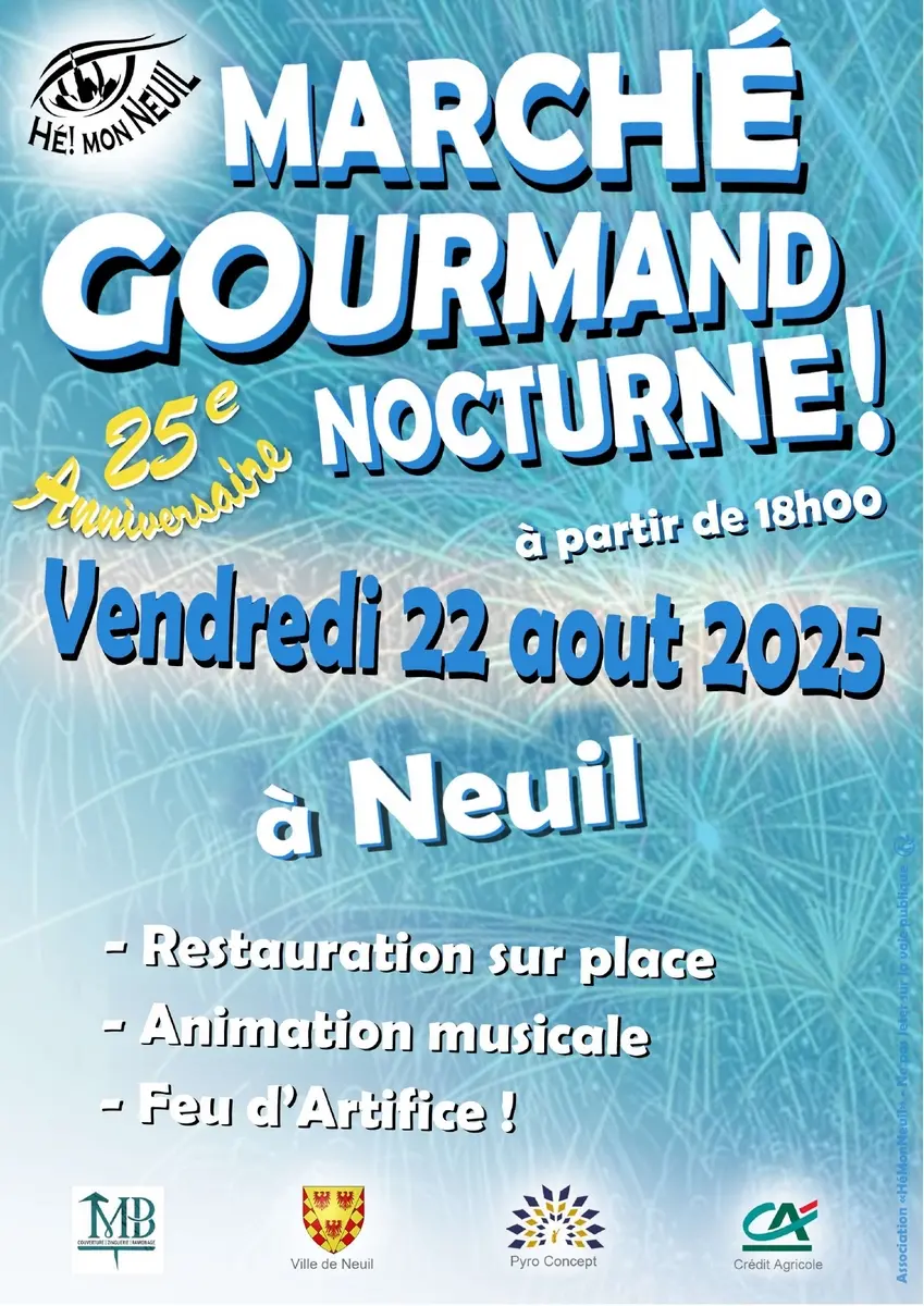 23e Marché gourmand nocturne Neuil 22 août 2025