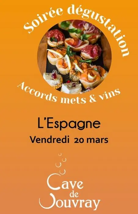 Soirée dégustation l'Espagne Cave de Vouvray
