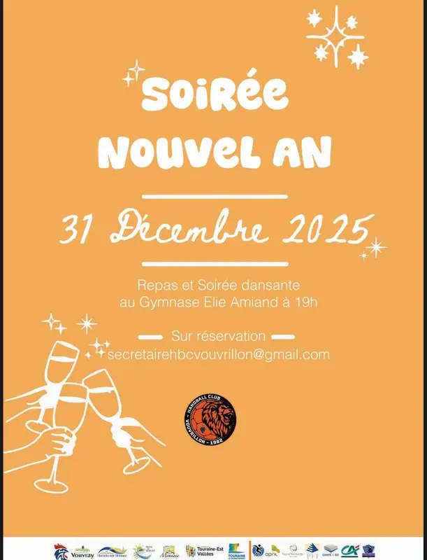 Soirée nouvel an avec le Handball Club Vouvrillon