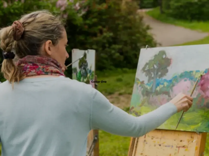 Après midi peinture en nature