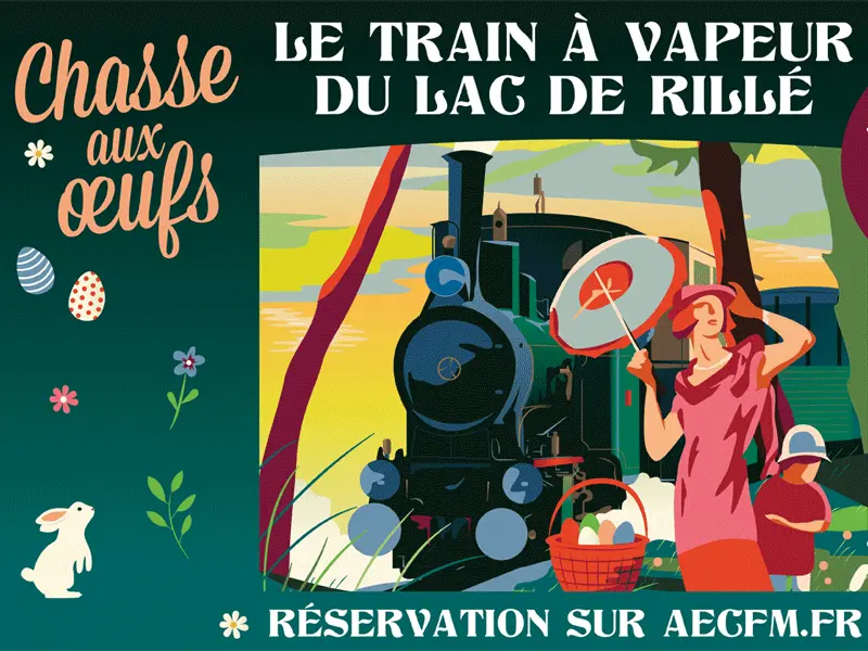 Le train à vapeur de Rillé, chasse aux oeufs
