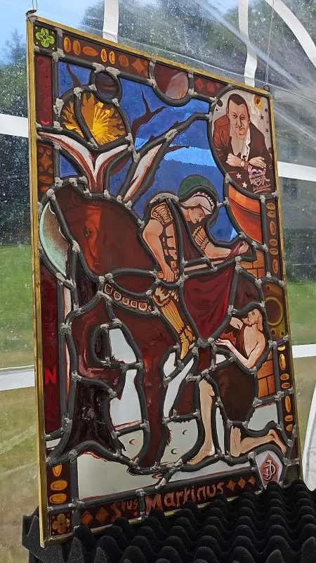 Vitrail La Charité de Saint-Martin par PAJ