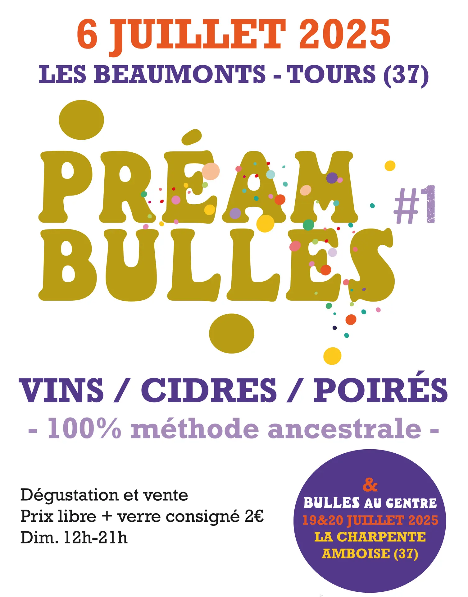 Affiche Préambulles 2025 simplifiée
