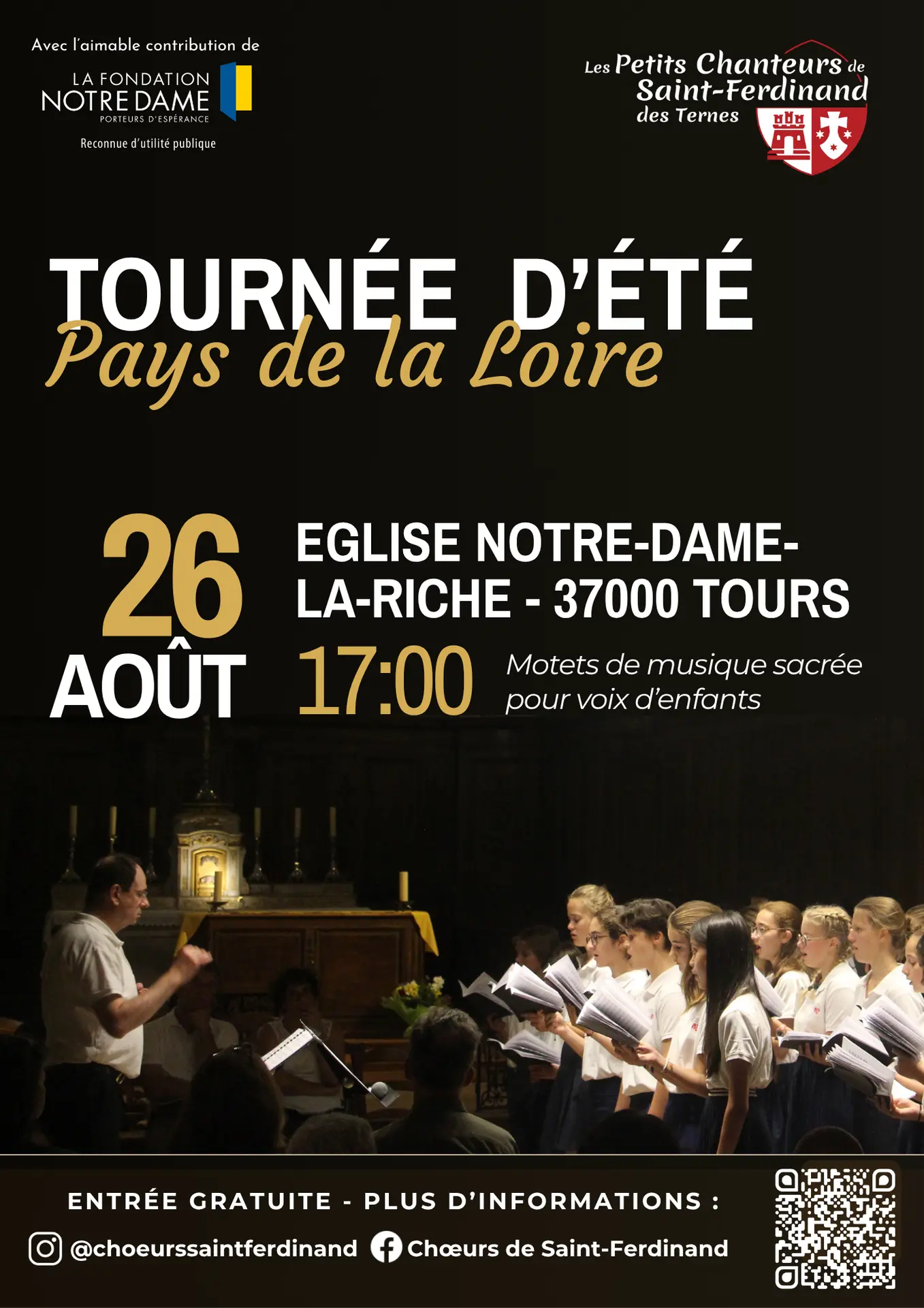 Propagande - Tournée 2025 - Affiche concert Tours Maitrise 2025