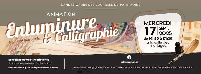 Atelier enluminure et caligraphie Véretz