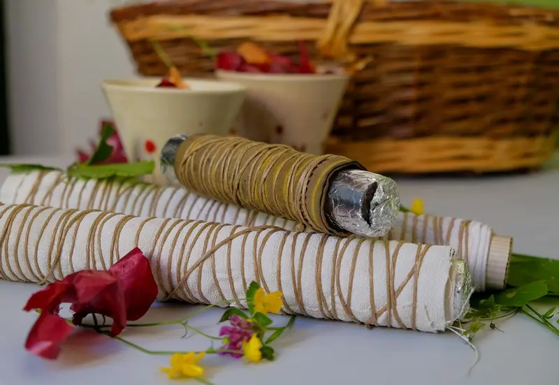 Atelier impression végétale crédits Bains de Couleurs
