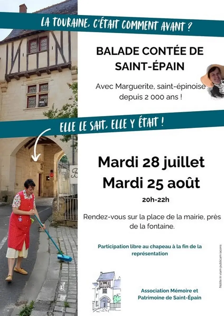 Balade contée Saint-Epain 25 août 2026