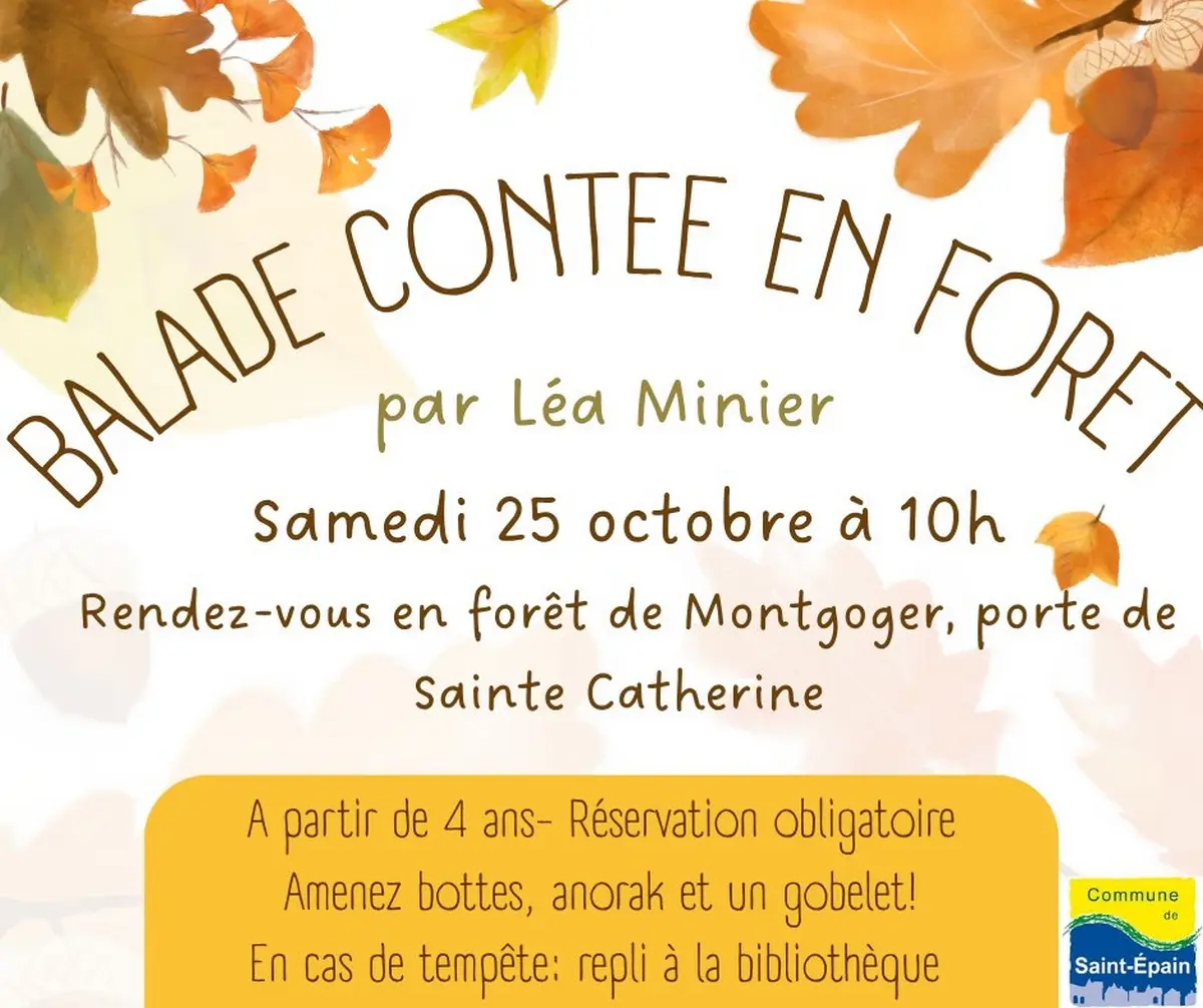 Balade contée en forêt Saint-Epain 25 octobre 2025
