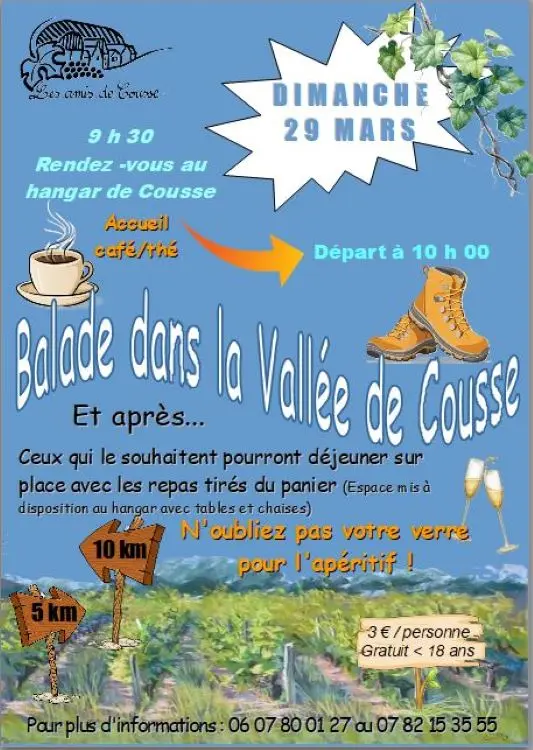 Balade dans la vallée de Cousse Vernou