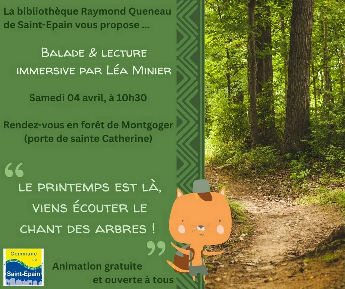 Balade et lecture immersive Saint-Epain 4 avril 2026