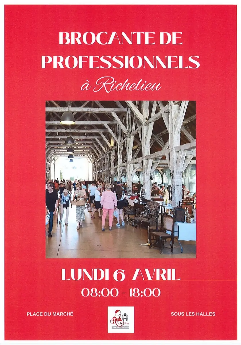 Brocante de Pâques Richelieu 6 avril 2026