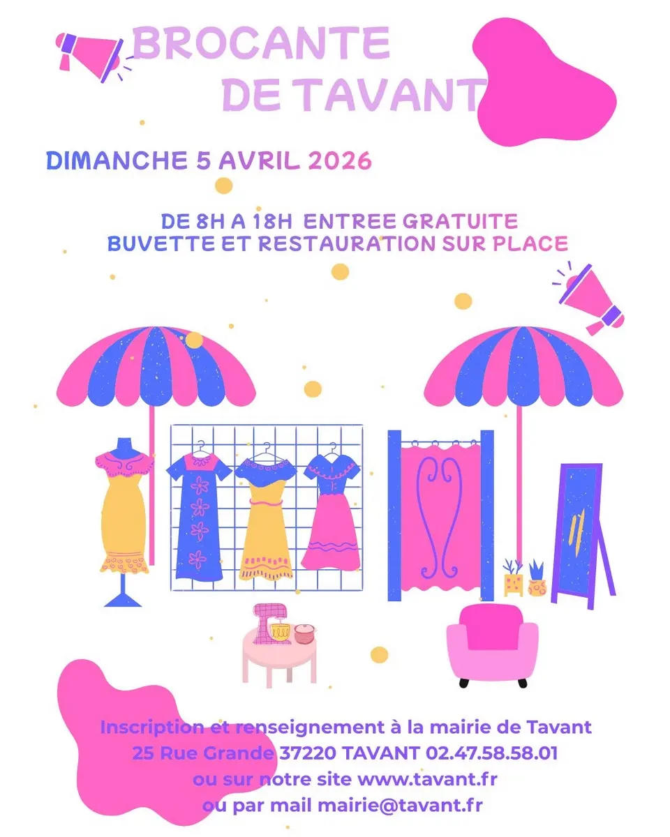 Brocante de Tavant 5 avril 2026
