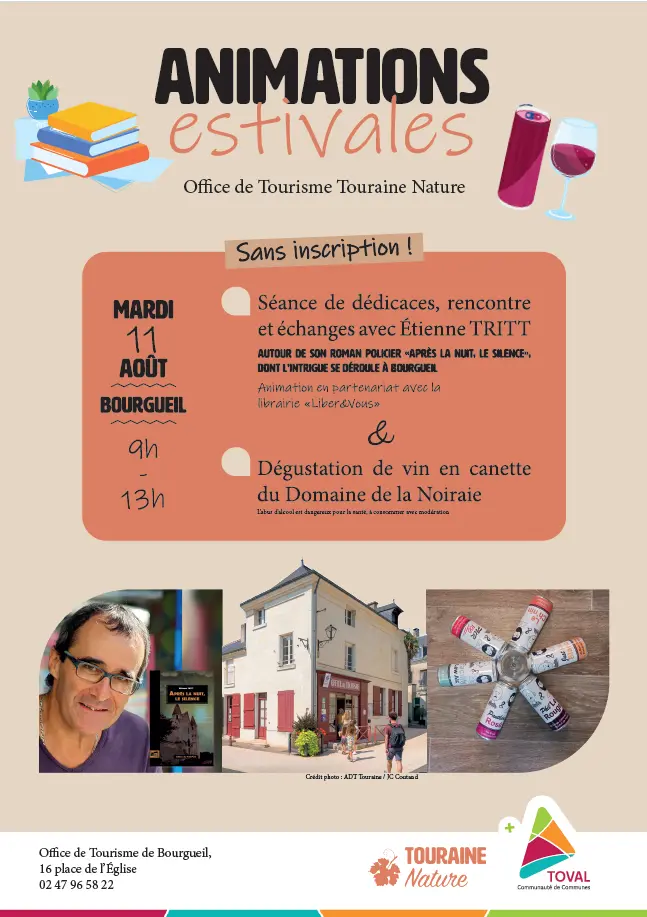Animations estivales Bourgueil - Office de Tourisme Touraine Nature