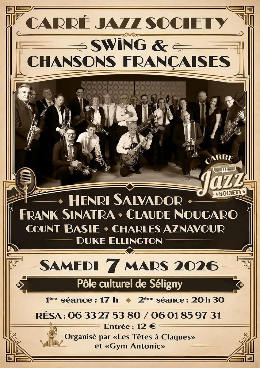 Carré Jazz Society Antogny-le-Tillac 7 mars 2026