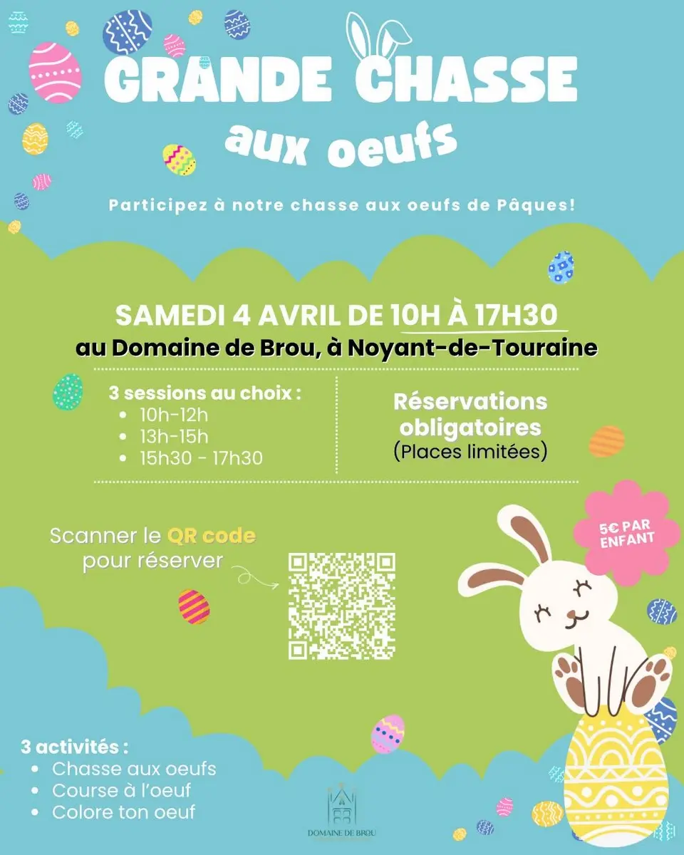 Chasse au oeufs Domaine de Brou 4 avril 2026