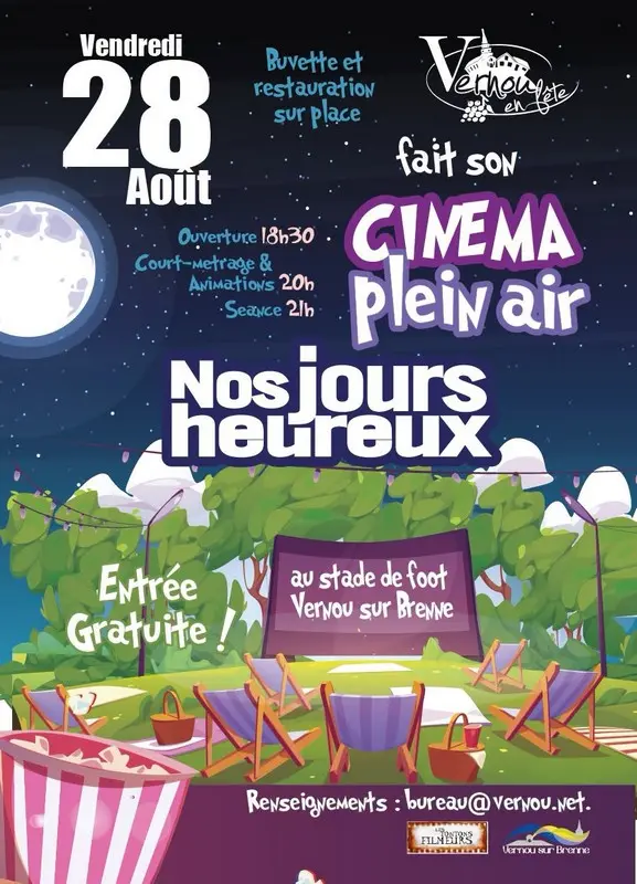 Cinéma de plein air à Vernou-sur-Brenne