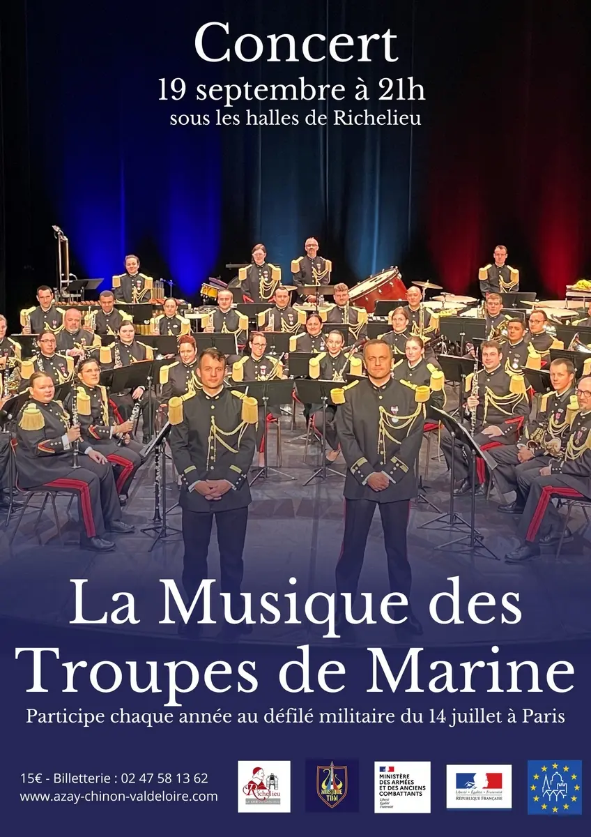 Concert La Musique des Troupes de Marine Richelieu 19 septembre 2025