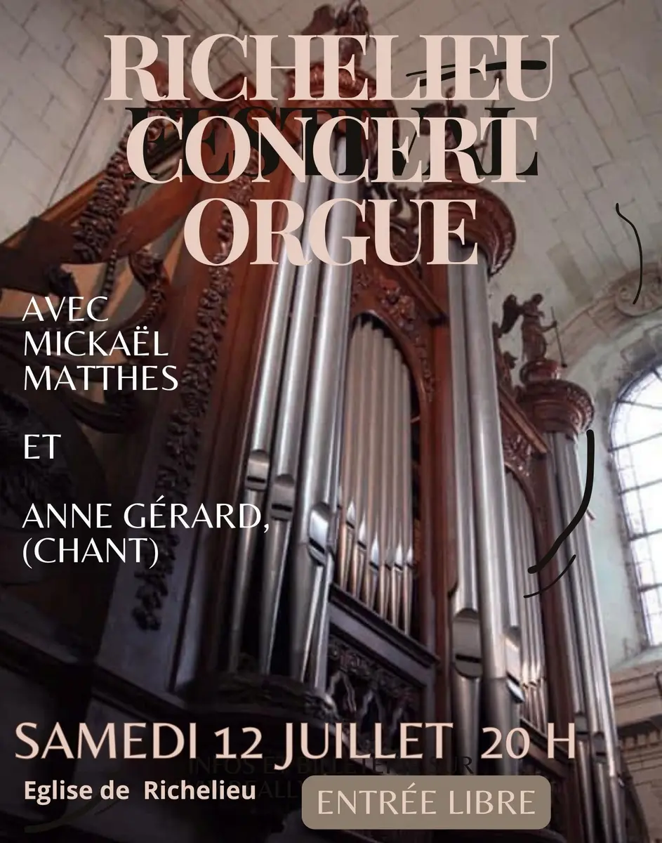 Concert orgue Richelieu 12 juillet 2025