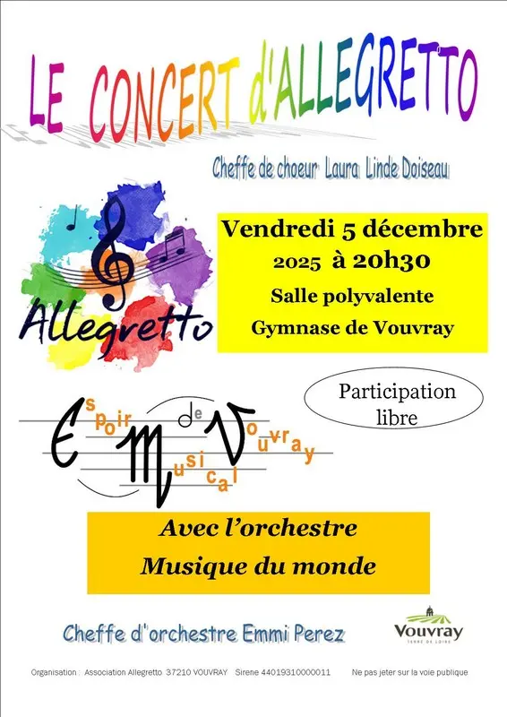 Concert d'Allegretto à Vouvray