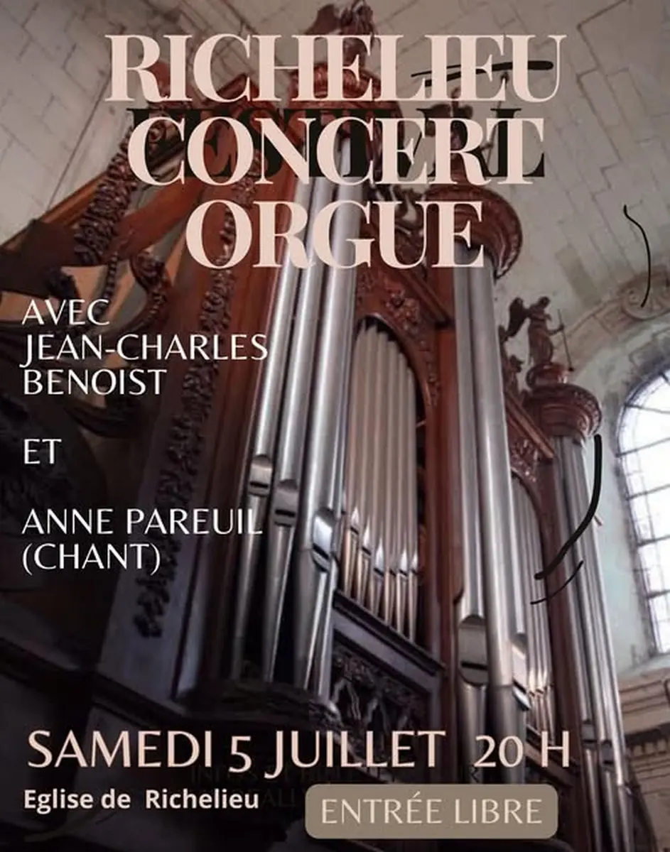 Concert d'orgue Richelieu 5 juillet 2025