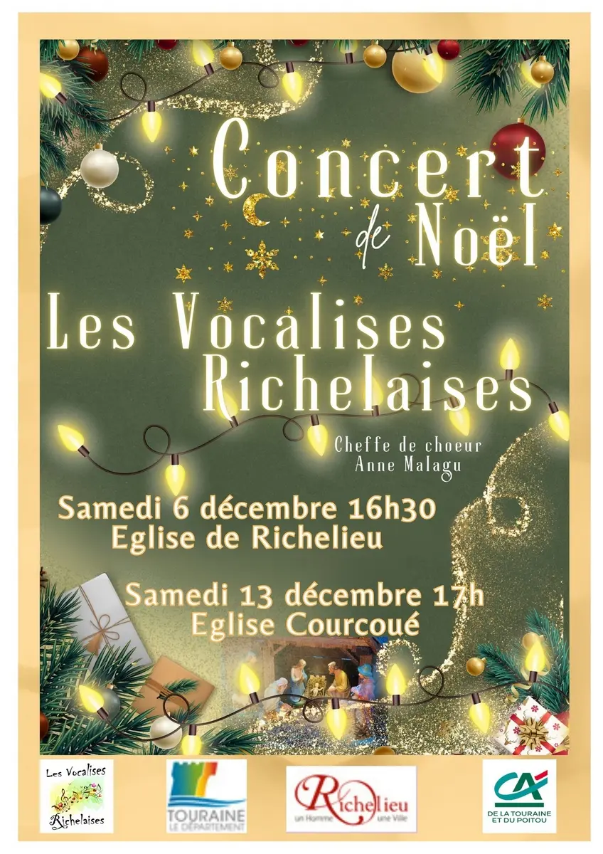 Concert de Noël Vocalises Richelaises Richelieu et Courcoué décembre 2025