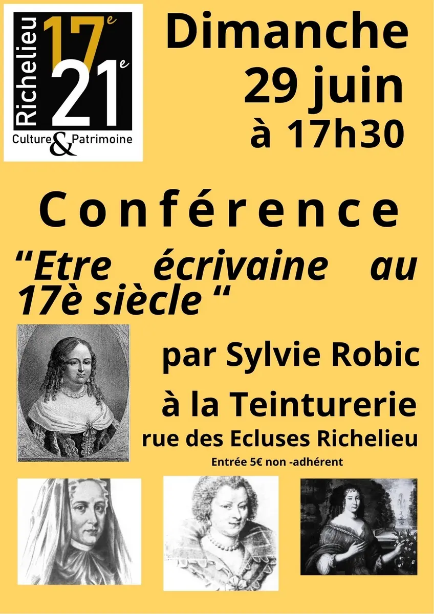 Conférence Etre écrivaine au 17e La Teinturerie Richelieu 29 juin 2025