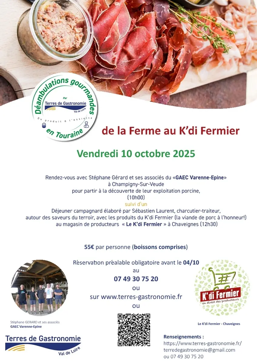 Déambulation gourmande de la Ferme au K'di Fermier 10 octobre 2025