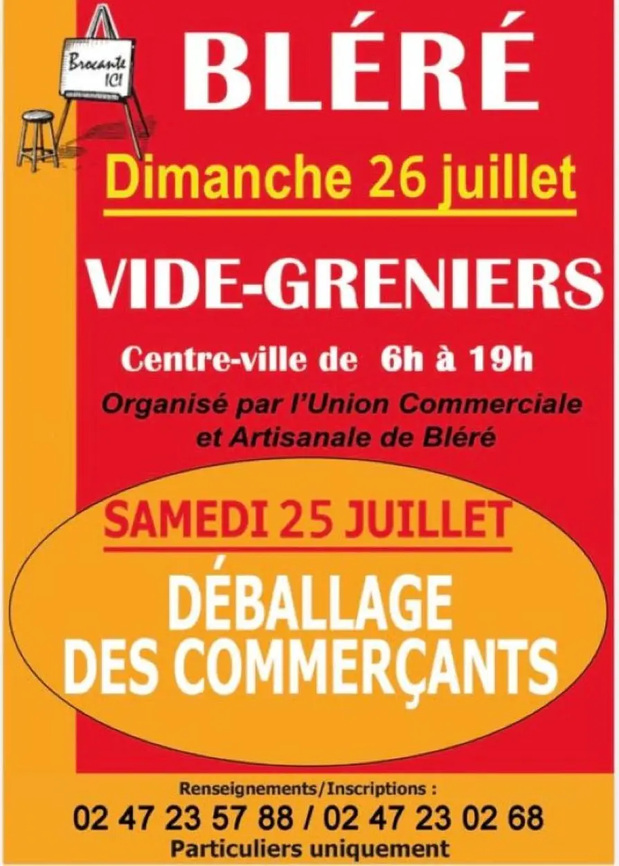 Déballage des commerçants