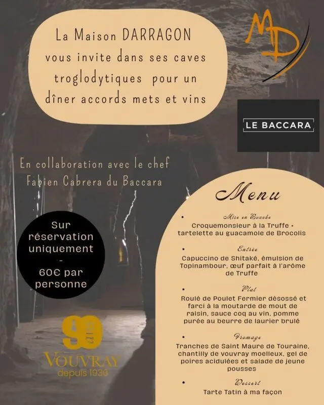 Diner Maison Darragon à Vouvray