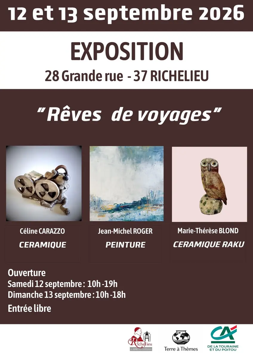 Exposition Rêves de voyages Espace Richelieu 12 et 13 septembre 2026