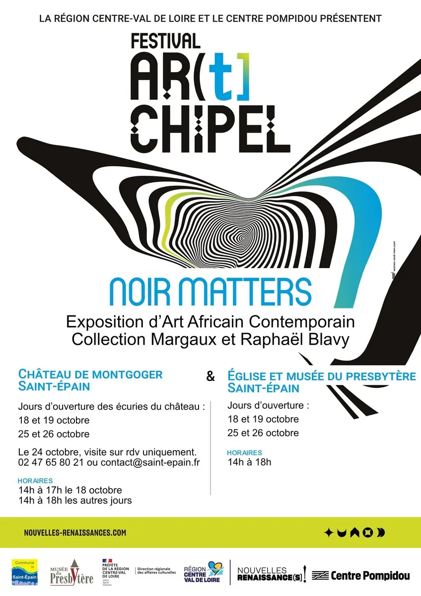 Festival ArtChipel Noir Matters expo Saint Epain octobre 2025