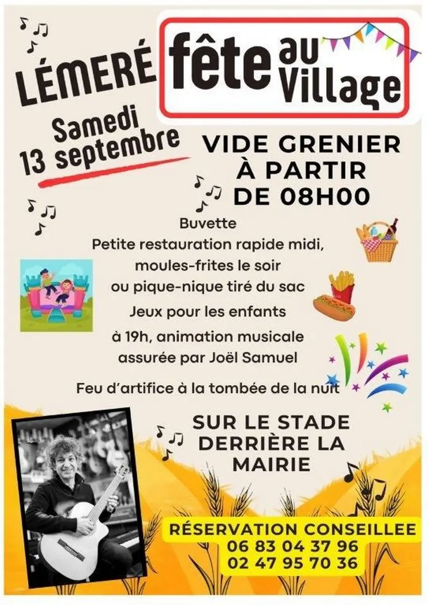 Fête au village Lémeré 13 septembre 2025