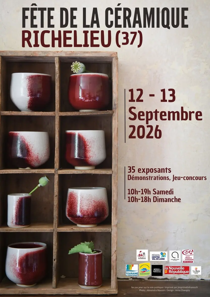 Fête de la Céramique Richelieu 12-13 septembre 2026