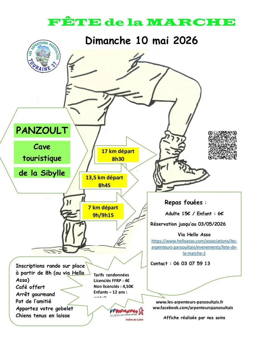 Fête de la marche Panzoult 10 mai 2026
