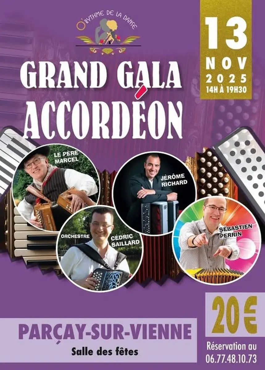 Grand Gala accordéon Parçay-sur-Vienne 13 novembre 2025