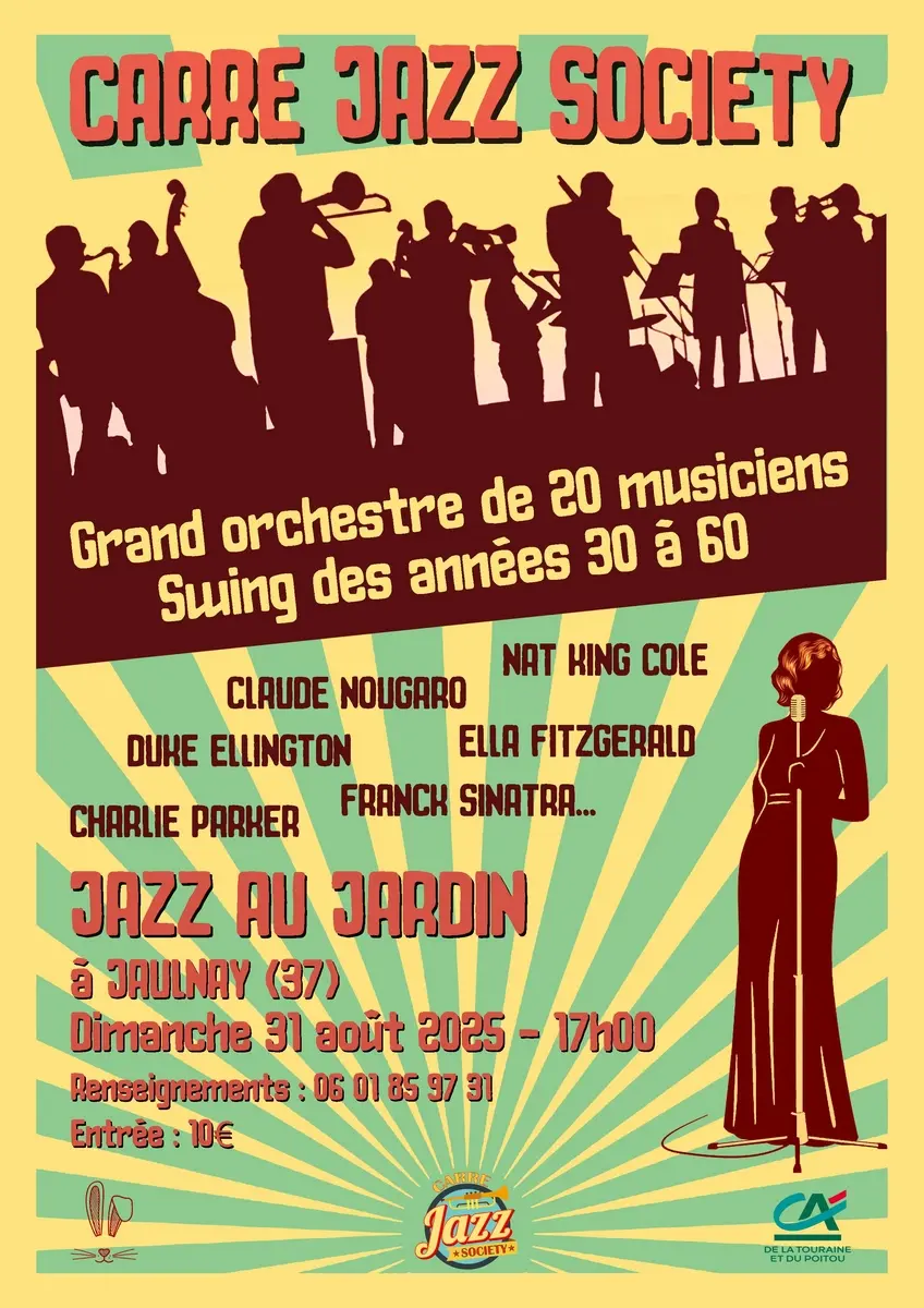 Jazz au jardin Jaulnay 31 août 2025
