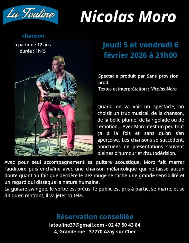 La Touline Nicolas Moro en concert