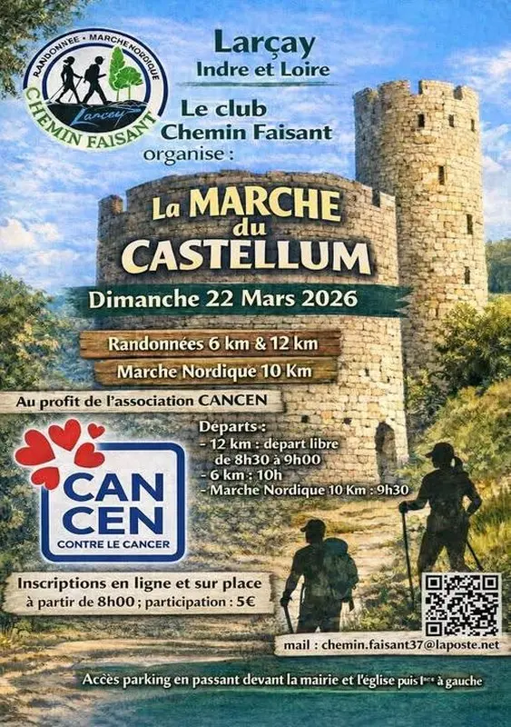La marche du Castellum Larçay