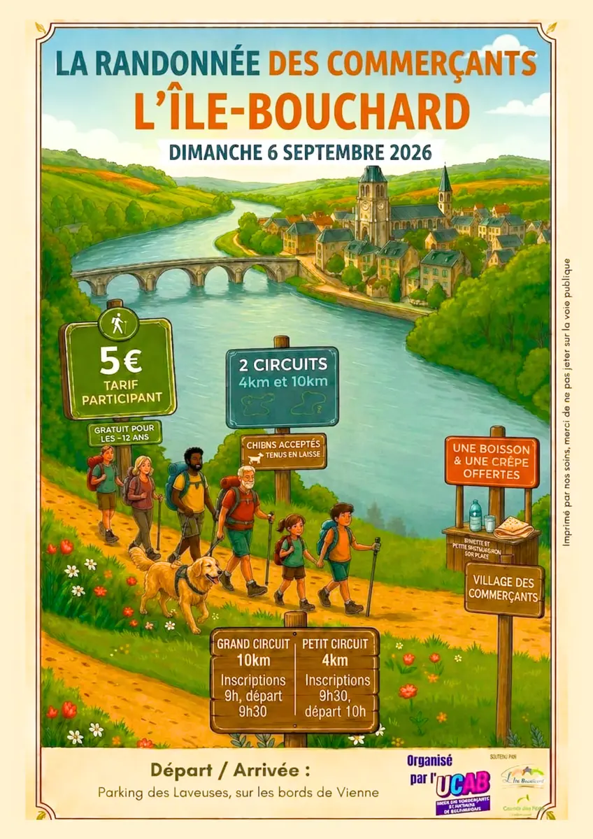 La randonnée des commerçants L'Ile-Bouchard 6 septembre 2026