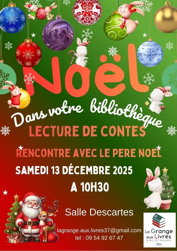 Lecture de contes de Noël à Vernou
