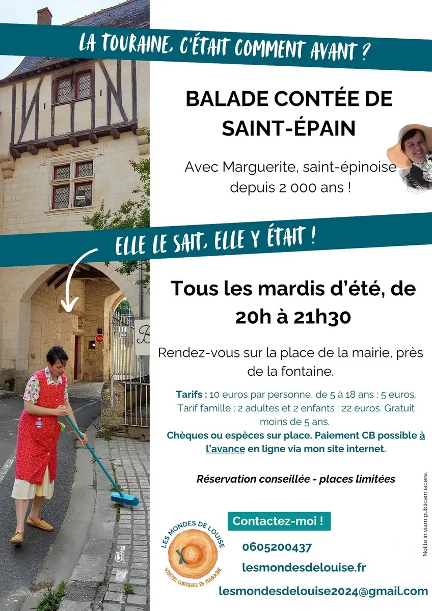 Les Mondes de Louise Balade contée Saint-Epain les mardis d'été 2025