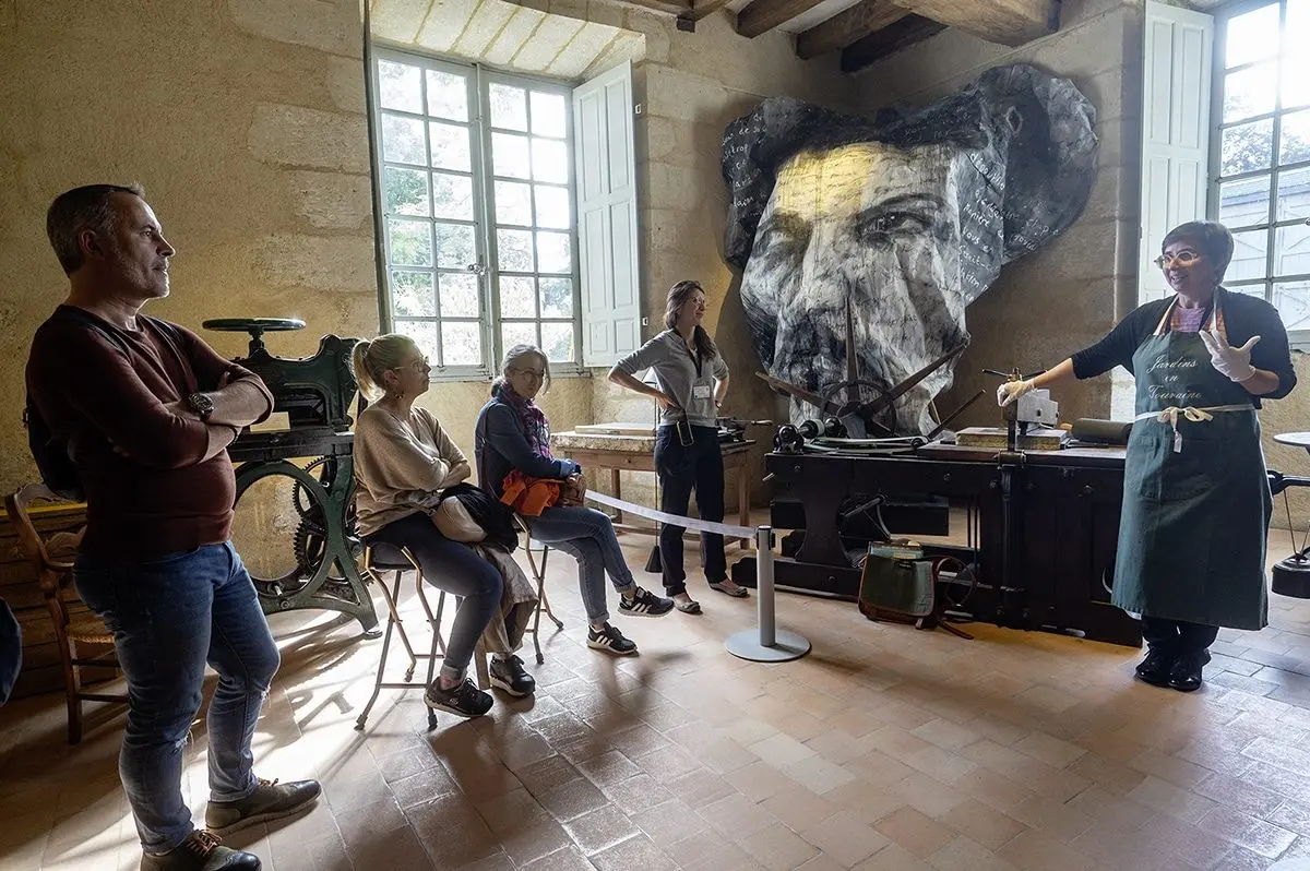 Musée Blzac_Démonstration imprimerie